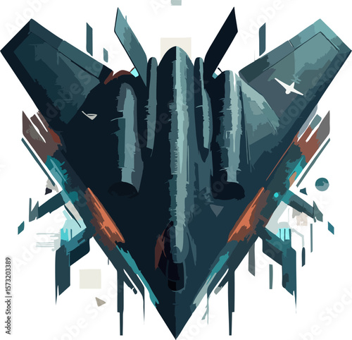 Night Flight B2 Bomber – Stealth Vector