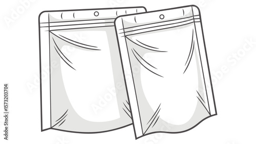 Blank White Stand Up Pouch Bags Packaging Solutions for Your Products