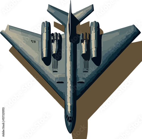 Flat Stealth Vector – B2 Bomber Plane