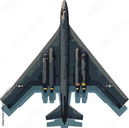 Heavy Bomber Jet – B2 Spirit Vector