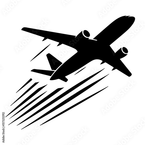Minimal Airplane Silhouette