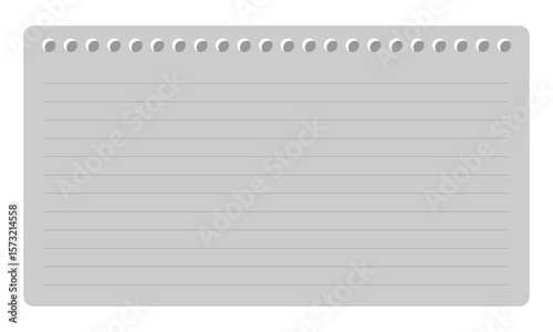Notepad or notebook sheet background for websites and graphic resources. Vector Illustration . EPS 10 . 