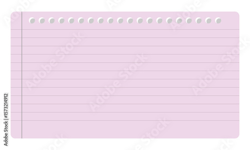 Notepad or notebook sheet background for websites and graphic resources. Vector Illustration . EPS 10 . 