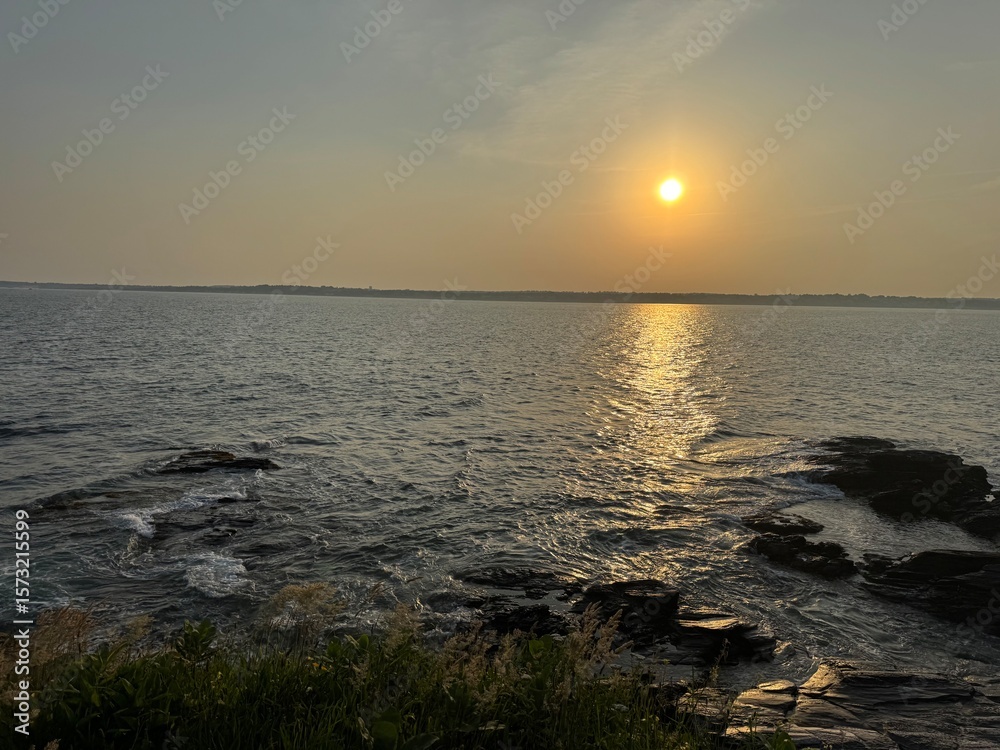 Fototapeta premium Jamestown RI Sunset