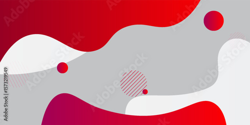 Abstract red liquid wave background. Dynamic shapes composition. Eps10 vector