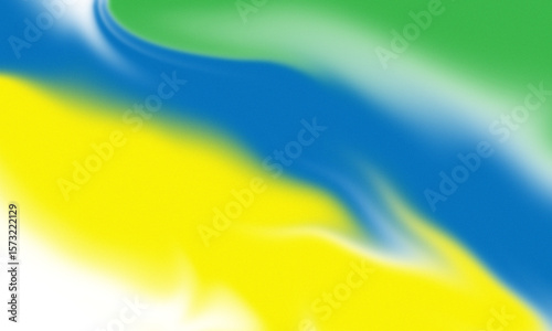 Abstract Background Design with Vibrant Yellow, Blue, and Green Colors