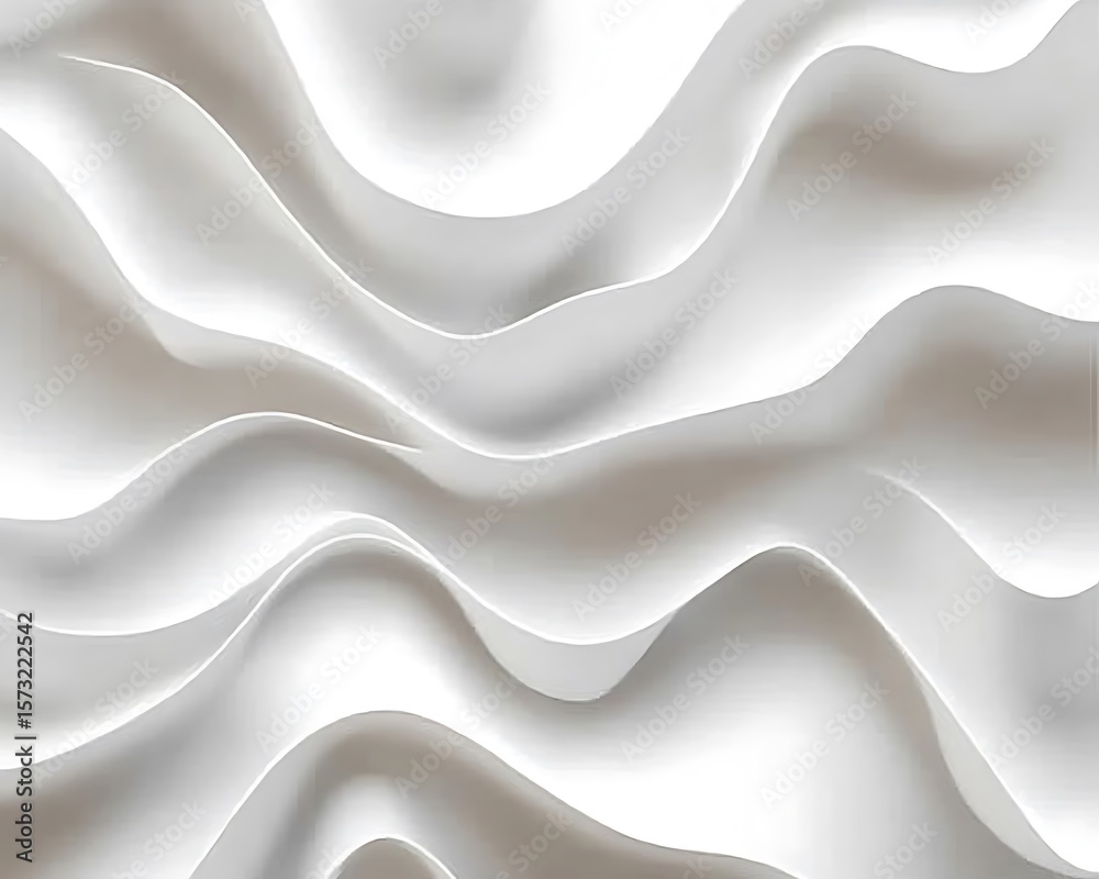 Obraz premium Round inset white organic curvy smooth terrain height line shapes geometrical background wallpaper banner pattern.