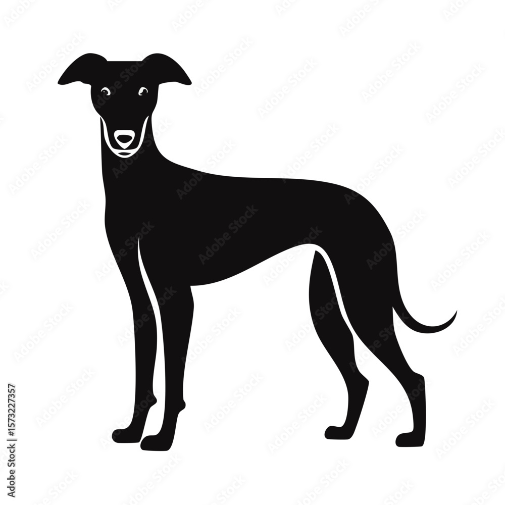 Greyhound Dog Black Glyph Icon (Color Changes Available in SVG) Greyhound Dog Black Glyph Icon (Color Changes Available in SVG)