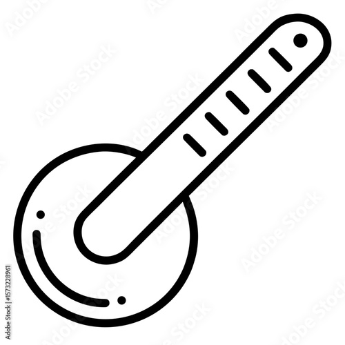 vector measuring spoon icon