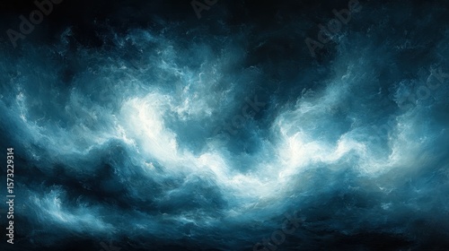 Dark stormy cloudscape, swirling, ominous, night sky, background texture