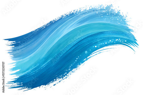 vector illustration of a wave , abstract watercolor background