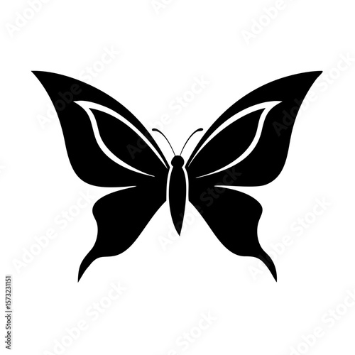 butterfly silhouette vector