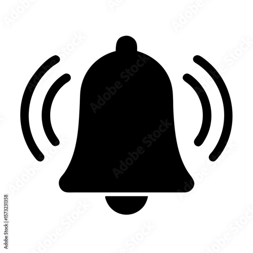 vector black bell icon