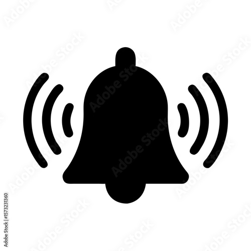 vector black bell icon