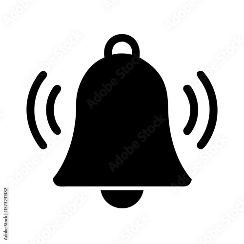 vector illustration of a bell