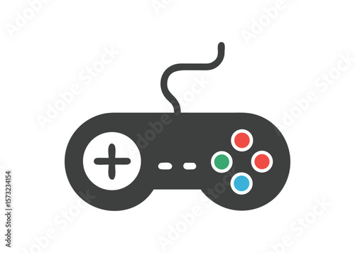 Gaming Controller Vector,  Game-pad Icon Illustration