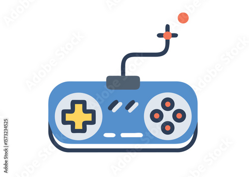 Gaming Controller Vector,  Game-pad Icon Illustration
