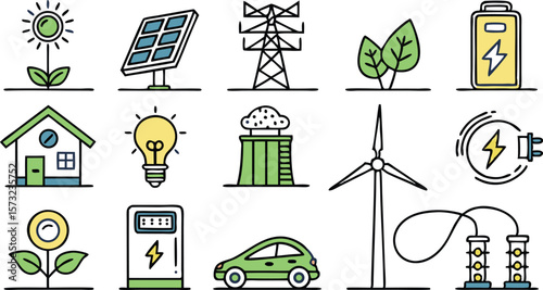 Clean renewable energy sources showcase an environmentally friendly future for the planet.