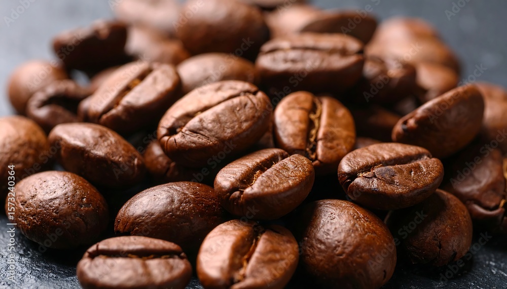 Naklejka premium Close-up coffee beans (1)