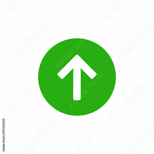 Free Download Green up arrow inside a circle icon symbolizing progress and growth - GFXLoad