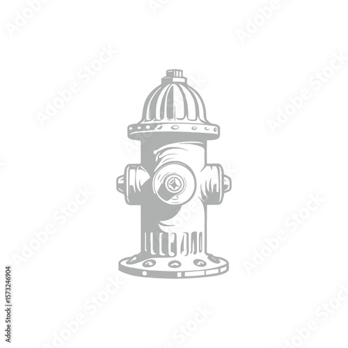 Classic Fire Hydrant Illustration