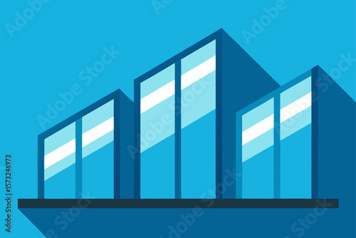 modern office building with glass windows