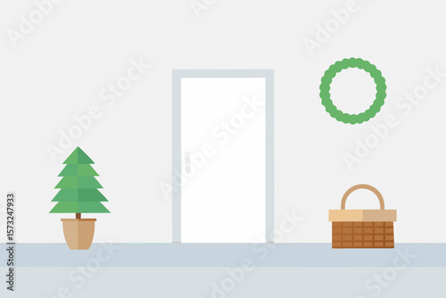 door to new year