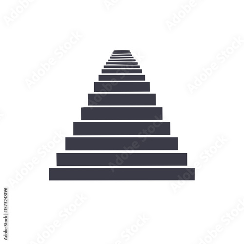 Stairway to Unknown Destination - Ascending Steps Leading Into Distance
