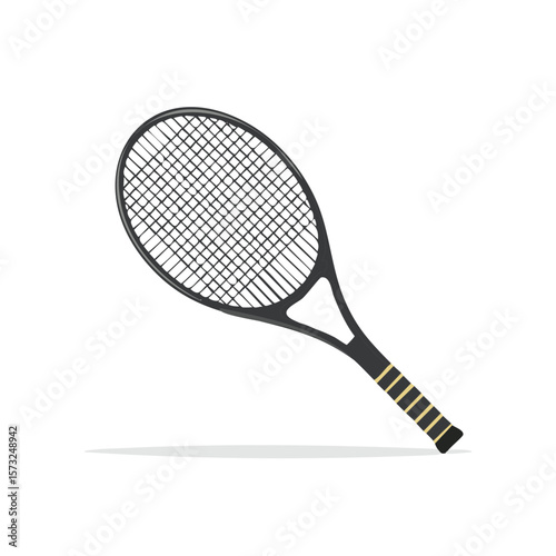  Isolated Tennis Racket on White Background for Sports Equipment and Game Promotion