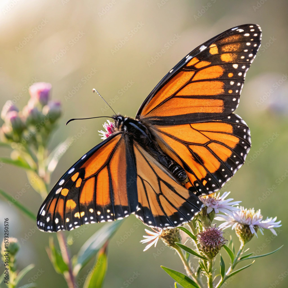 monarch butterfly on flower monarch butterfly on flower
