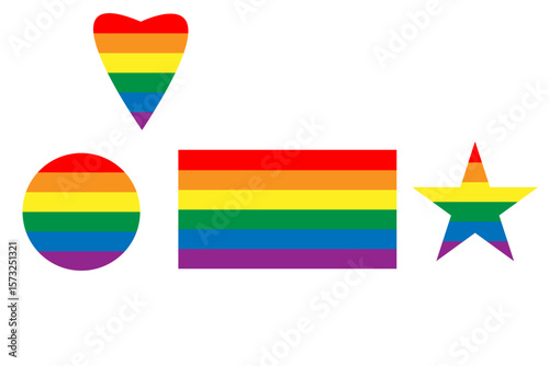 LGBT VECTOR Sexual orientation sign. LGBT symbols of hetero and homo couples, female, male or unisex, asexual people