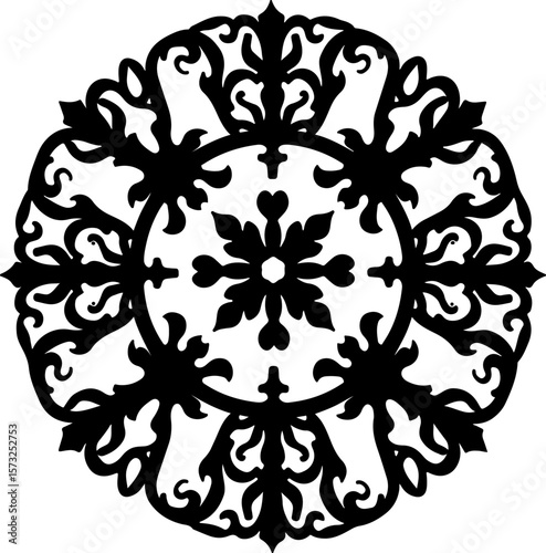 Tribal Circle Tattoo Mandala Bundle – Ornamental Round Stencil Designs" vector