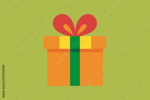 vector illustration of a gift box