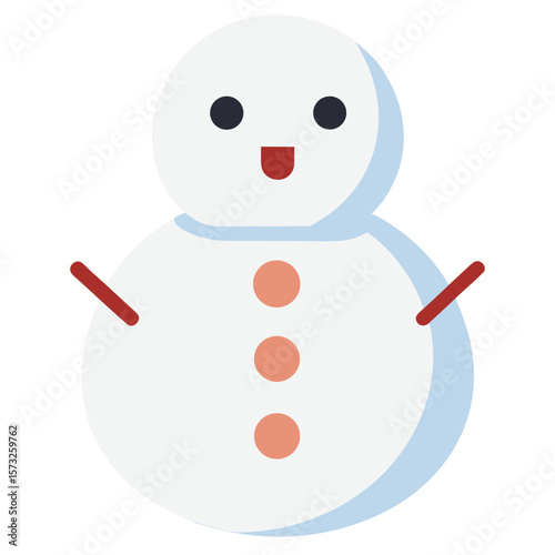 snowman on a white background