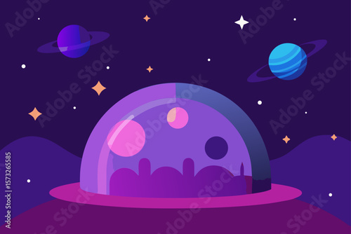 ufo in the night