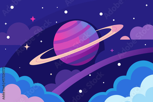 spaceship and moon