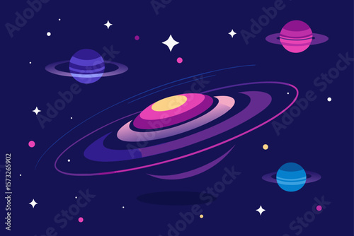 alien planet in space