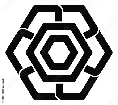 Hexagon-Based Company Logo