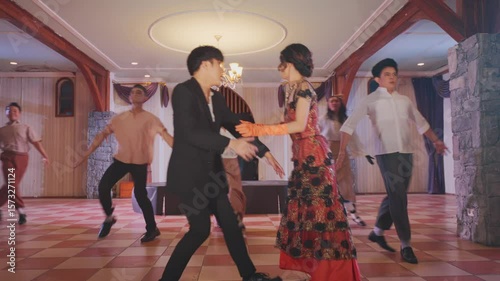 Elegant Dance Performance in a Beautiful Hall