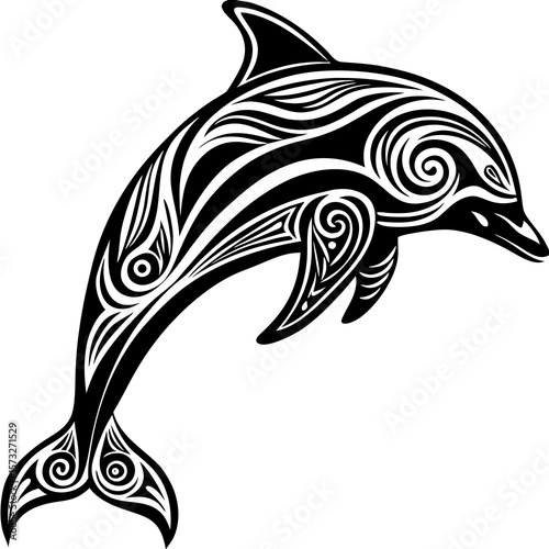 vector image of a fish
