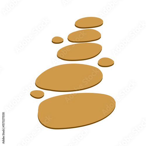 Stone Path Texture Vector Illustration
