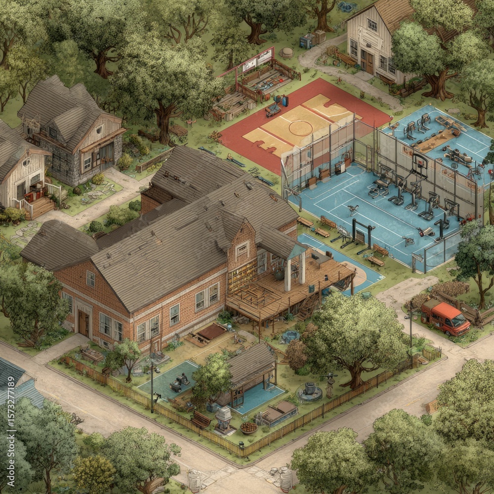 Fototapeta premium Suggest community engagement activities for a neighborhood gym