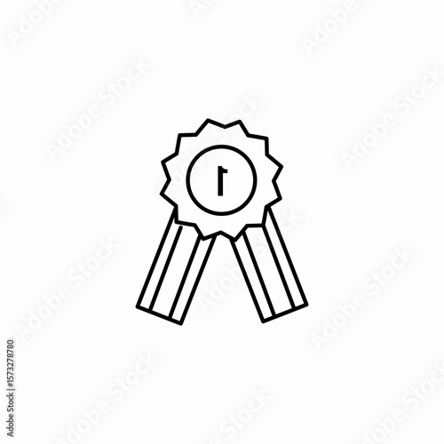 first place award icon sign vector