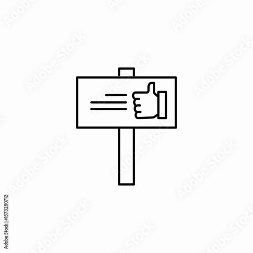 thumbs up sign icon sign vector