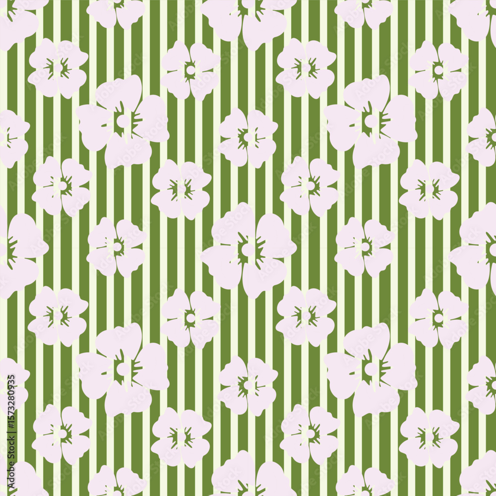 Obraz premium Hand drawn flowers backgrounds. Seamless patterns with floral for fabric, textiles, clothing, packaging, cover, banner, poster, interior decor. Vector illustration.