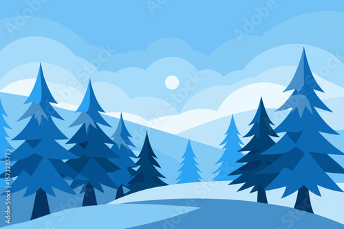 winter forest landscape