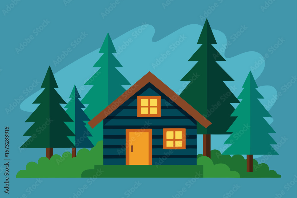 Obraz premium house in the forest