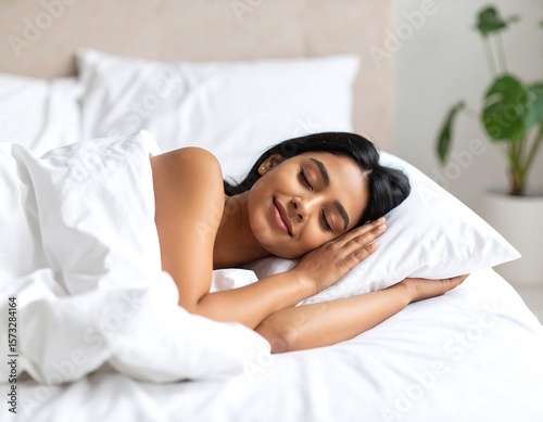 Woman sleeping peacefully in bed (15)