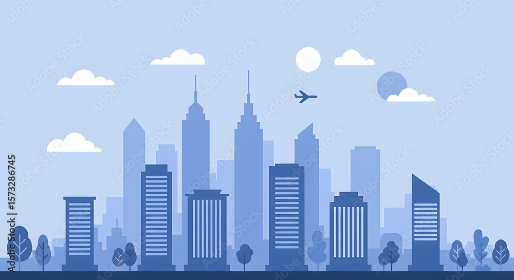 Fototapeta premium new york city skyline