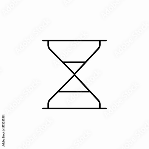 hourglass timer icon sign vector